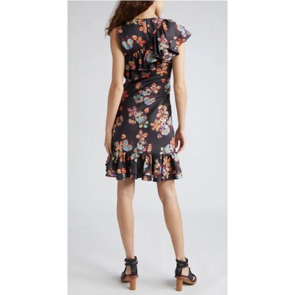 Ulla Johnson Candace Floral Silk Dress Size 0 - Picture 8 of 12